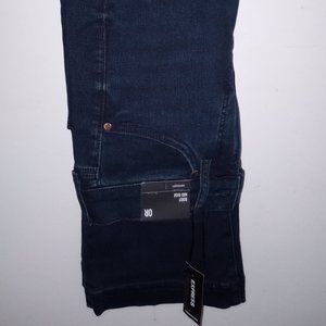 Express Mid Rise Dark Wash Supersoft Bootcut Jeans Size 0R NEW